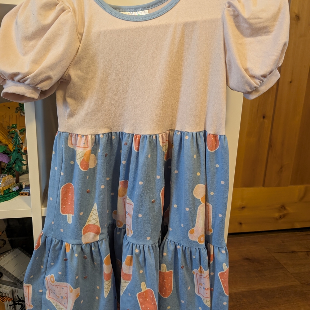 Dot Dot Smile Pink and Blue Ice Cream Dress